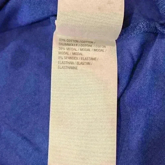 NWT Isaac Mizrahi Live! Regular Lace-Up Neck Hi-low Hem Ink Blue Maxi Dress Sz S - Picture 6 of 7